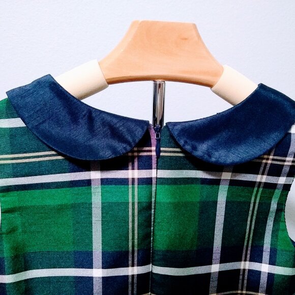 GYMBOREE PLAID GREEN DRESS GIRLS SIZE 8 - Picture 5 of 9